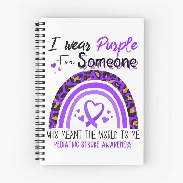 Item preview, Pediatric Stroke Awareness I Wear Purple for Someone Who Meant The World To Me designed and sold by GennieShop.