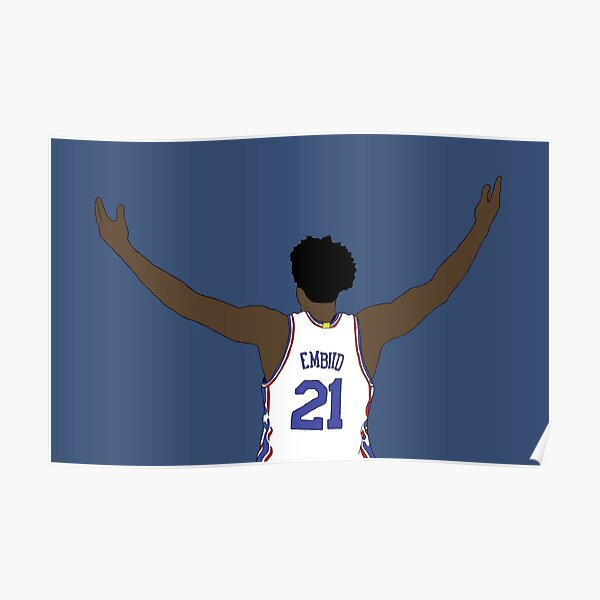Joel Embiid Embrace The Crowd Poster