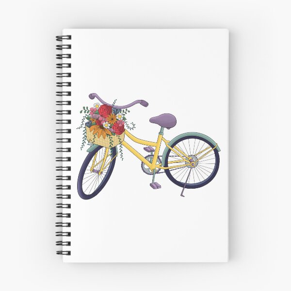 Artikelvorschau, Ästhetischer Blumenkorb auf einem Fahrrad entworfen und verkauft von CreationCarson.