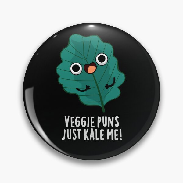 Item preview, Veggie Puns Just Kale Me Funny Food Puns (Dark BG) designed and sold by punnybone.