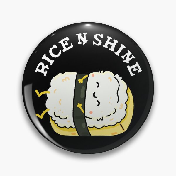 Item preview, Rise And Shine Funny Sushi Pun (Dark BG) designed and sold by punnybone.