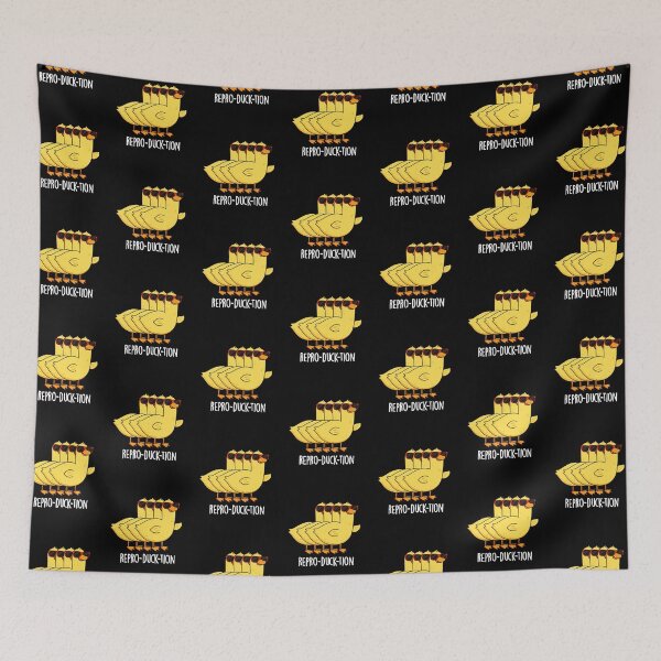 Item preview, Repro-duck-tion Funny Duck Puns (Dark BG) designed and sold by punnybone.