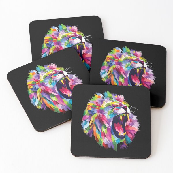 Item preview, Lion Shirt Colorful Roaring Lion's head Artistic designed and sold by EwaHennig.