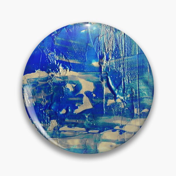 Item preview, BLUE ABSTRACT METAL PRINT designed and sold by Swooncake Press.