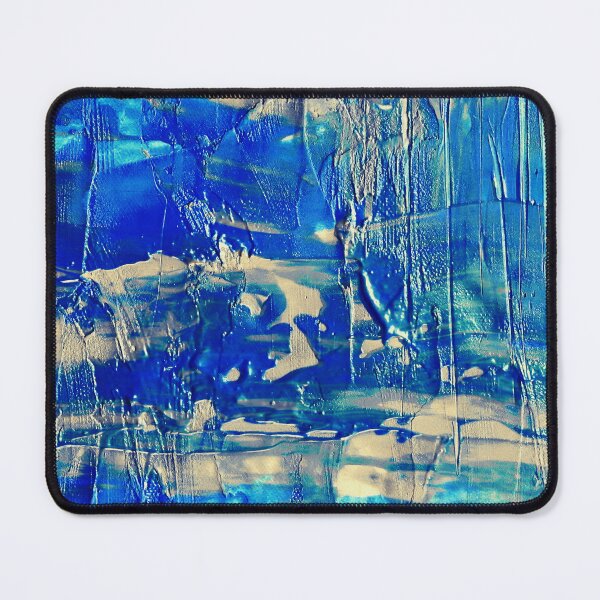 Item preview, BLUE ABSTRACT METAL PRINT designed and sold by Swooncake Press.