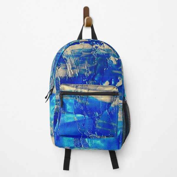Item preview, BLUE ABSTRACT METAL PRINT designed and sold by Swooncake Press.