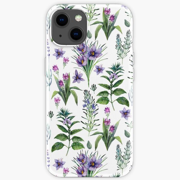 Watercolor botanical collection of herbs and spices iPhone Soft Case