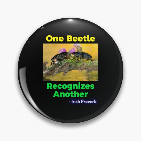Item preview, Irish Proverb - One Beetle Recognizes Another designed and sold by IrishProverbs.