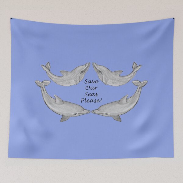 Item preview, Dolphins `Save Our Seas Please' designed and sold by sharpie.