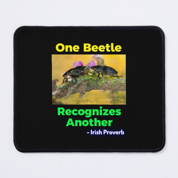 Item preview, Irish Proverb - One Beetle Recognizes Another designed and sold by IrishProverbs.