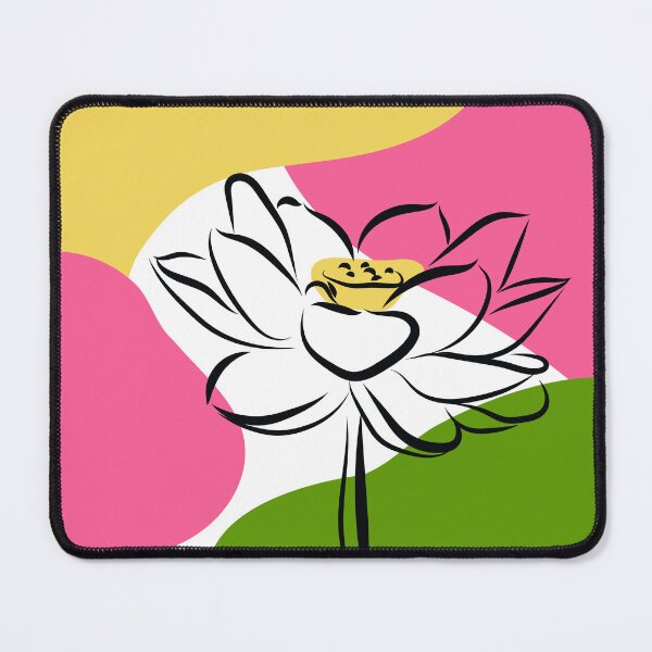 Item preview, colorful minimalist lotus flower designed and sold by yessebel.
