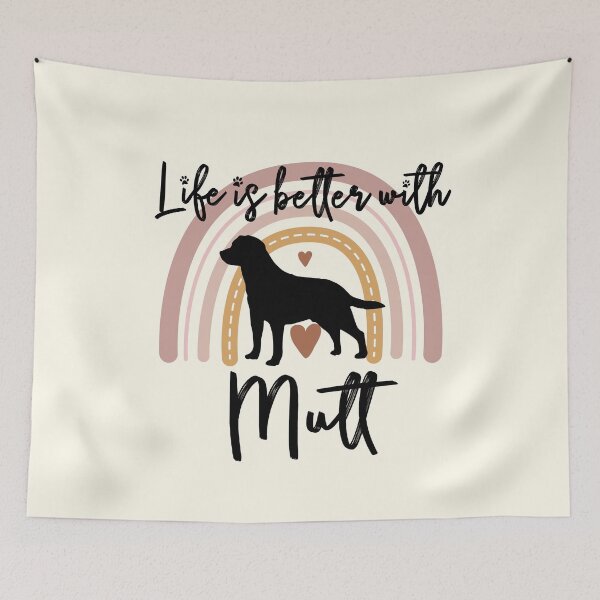 Item preview, Mutt Dog Rainbow Aesthetic Boho designed and sold by rafaeltto.