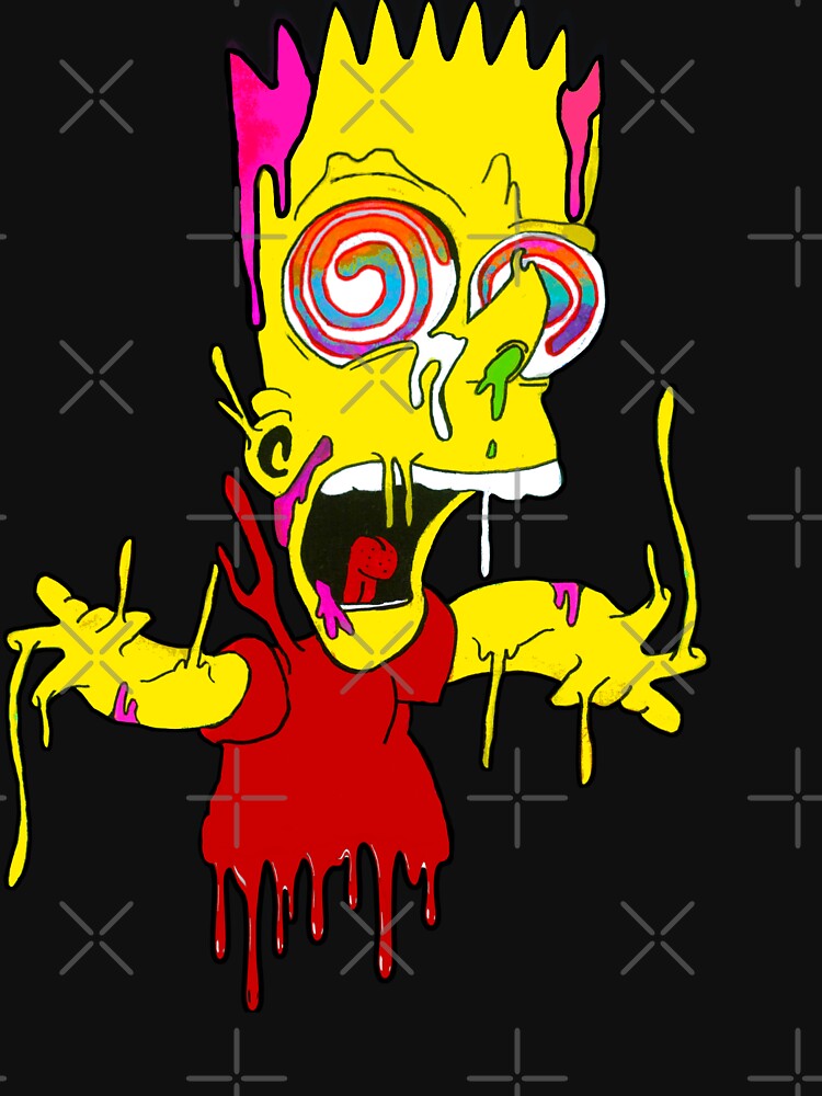 Trippy Bart Simpsons T-Shirt The Simpsons Size S-3XL