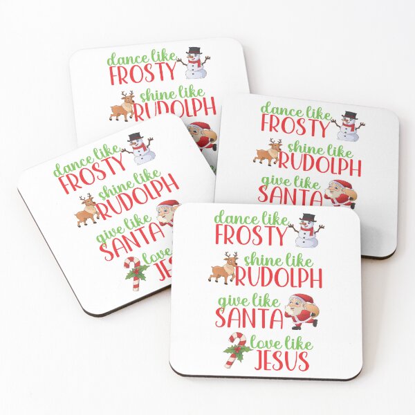 Item preview, Dance Like Frosty Shine Like Rudolph Give Like Santa Love Like Jesus designed and sold by ittybittyowl.