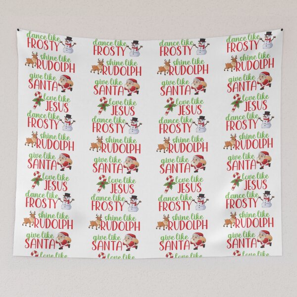 Item preview, Dance Like Frosty Shine Like Rudolph Give Like Santa Love Like Jesus designed and sold by ittybittyowl.