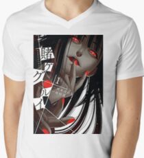 Camiseta de cuello en V Kakegurui