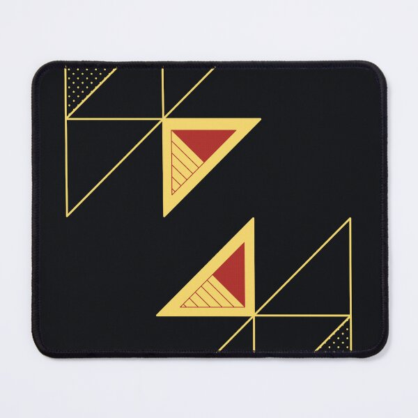 Item preview, Gold and Red Triangles designed and sold by The Bubble 1307.