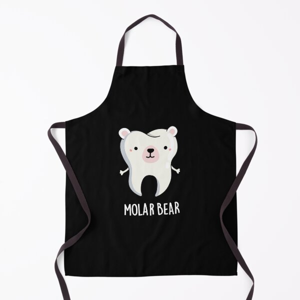 Item preview, Molar Bear Funny Tooth Puns (Dark BG) designed and sold by punnybone.
