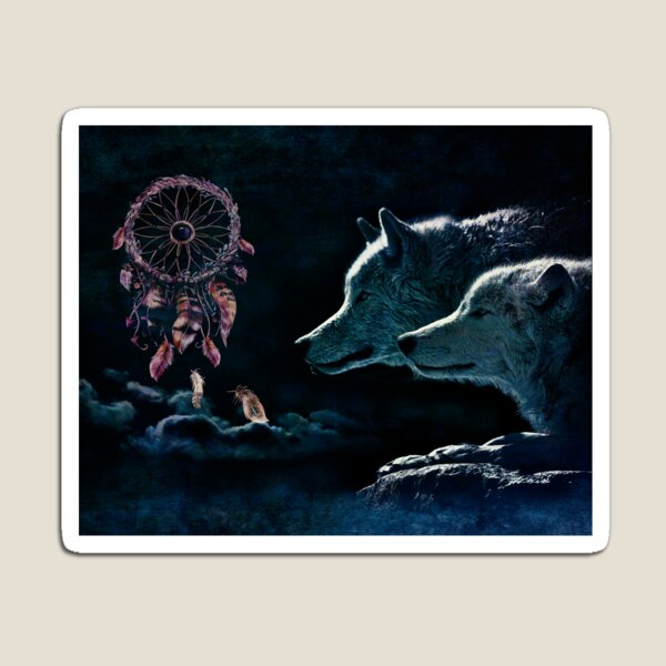 Dream Wolves Magnet