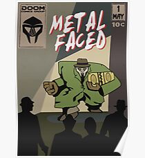 Metal Faced - Comic Cover Poster