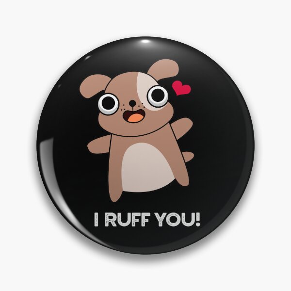 Item preview, I Ruff You Funny Dog Puns (Dark BG) designed and sold by punnybone.