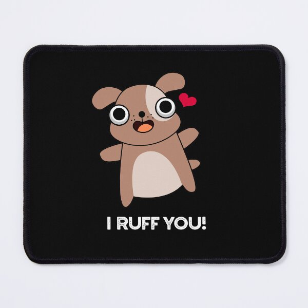 Item preview, I Ruff You Funny Dog Puns (Dark BG) designed and sold by punnybone.