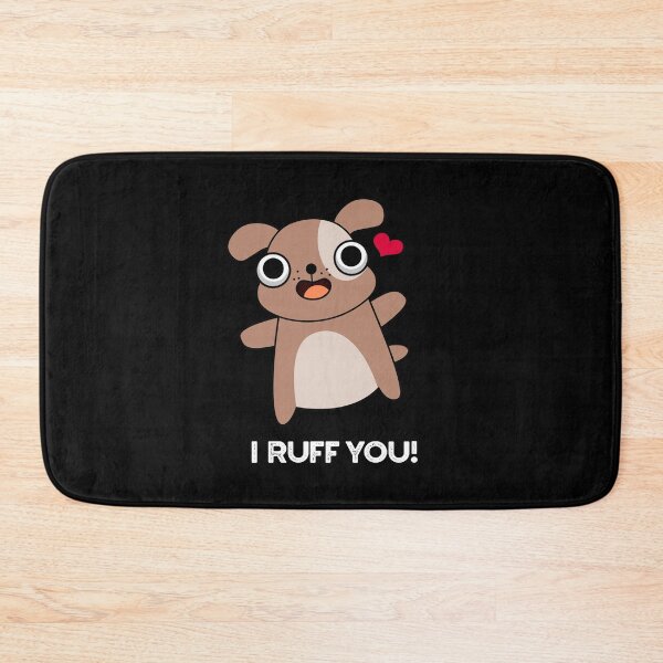 Item preview, I Ruff You Funny Dog Puns (Dark BG) designed and sold by punnybone.