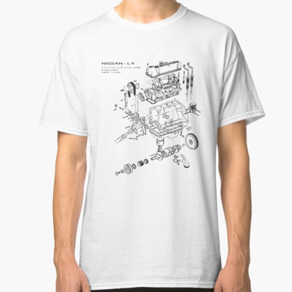 Nissan L4 Exploded View Classic T-Shirt