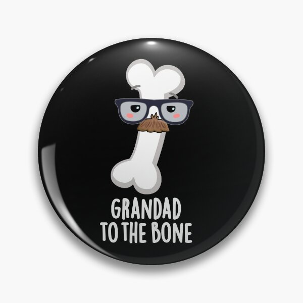 Item preview, Grand Dad To The Bone Funny Grandpa Puns (Dark BG) designed and sold by punnybone.