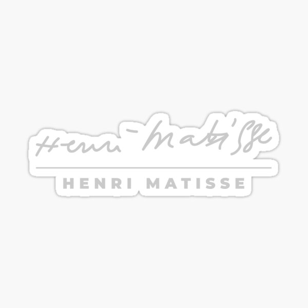 Item preview, Henri Matisse signature t-shirt designed and sold by CMYKStudio.