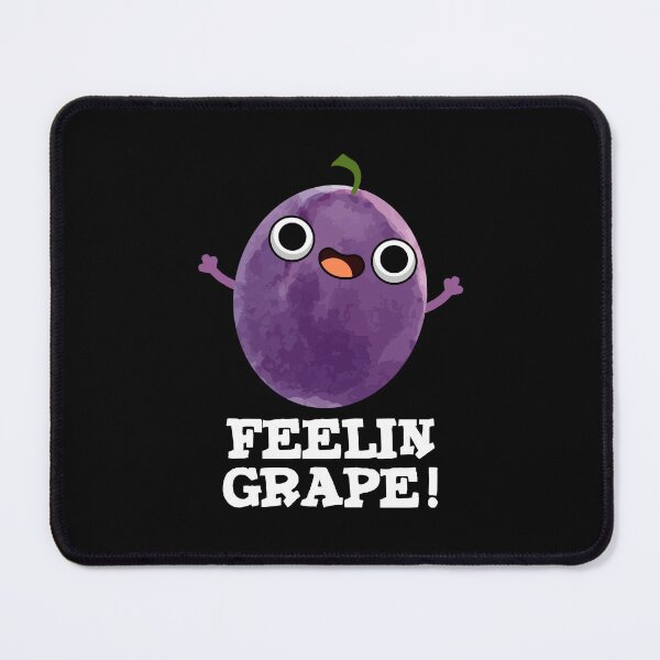Item preview, Feelin Grape Funny Fruit Puns (Dark BG) designed and sold by punnybone.
