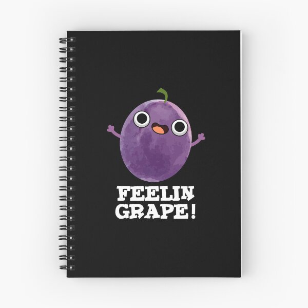 Item preview, Feelin Grape Funny Fruit Puns (Dark BG) designed and sold by punnybone.