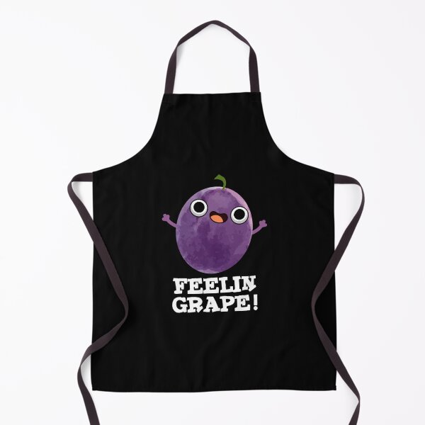 Item preview, Feelin Grape Funny Fruit Puns (Dark BG) designed and sold by punnybone.