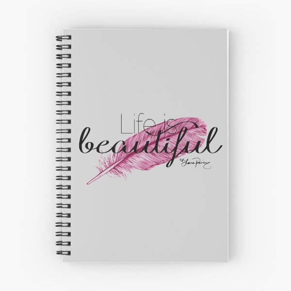 Item preview, Life is beautiful - Lana Parrilla quote (Dark text) designed and sold by Kengelina.