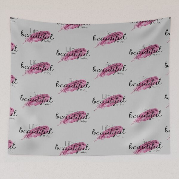 Item preview, Life is beautiful - Lana Parrilla quote (Dark text) designed and sold by Kengelina.