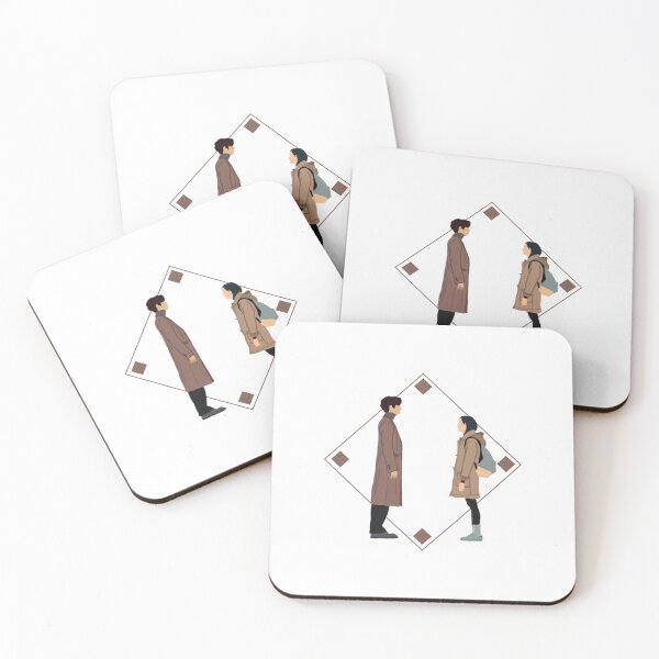Item preview, The Lonely and Great God brown love  square background designed and sold by paintingtour.