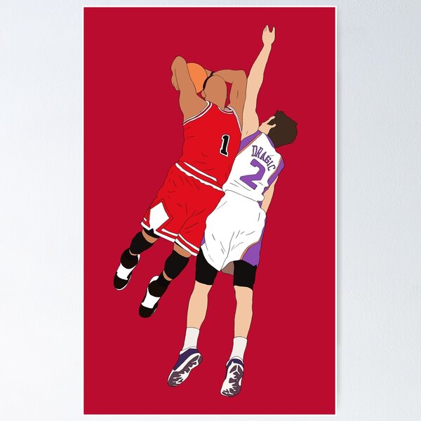 Item preview, Derrick Rose Dunk On Goran Dragic designed and sold by RatTrapTees.