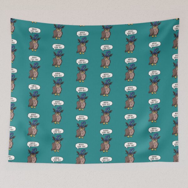 Item preview, Whooo Asked You? - Wizard Owl Pun designed and sold by LEFDDesigns.