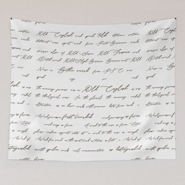 Item preview, Etymonline Online Etymology Dictionary Word Entry Text Calligraphy designed and sold by Talia Felix.