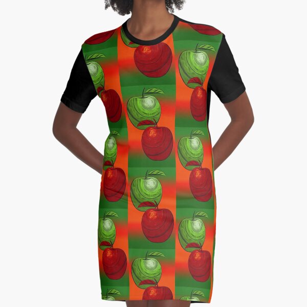 How do you like Dem Apples2/ Fruit Shop Graphic T-Shirt Dress