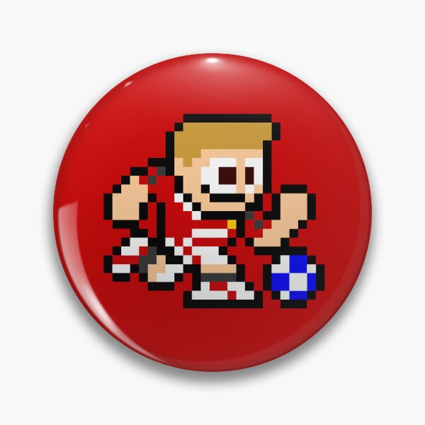 Aperçu de l'œuvre Manchester United (joueur de football / football 8 bits) créée et vendue par The Armorsmith.