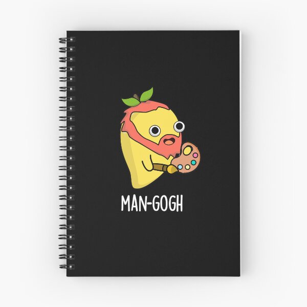 Item preview, Man-gogh Funny Artist Mango Puns (Dark BG) designed and sold by punnybone.