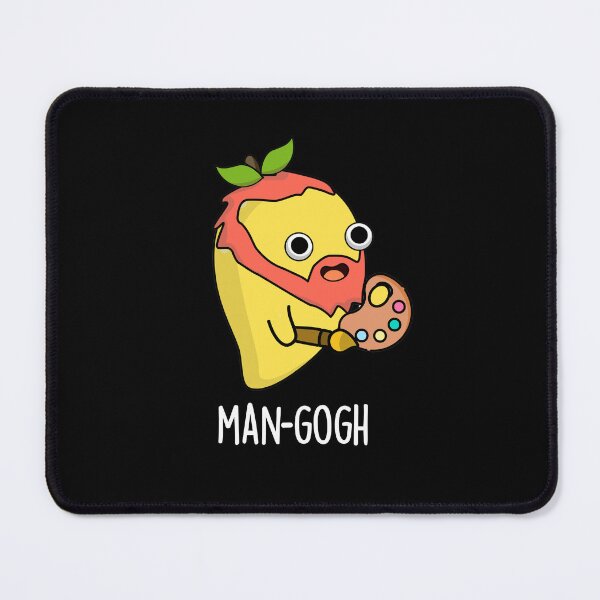 Item preview, Man-gogh Funny Artist Mango Puns (Dark BG) designed and sold by punnybone.