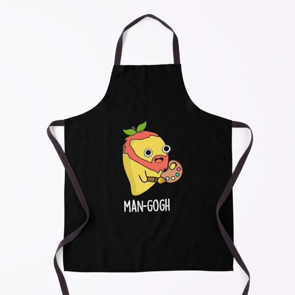Item preview, Man-gogh Funny Artist Mango Puns (Dark BG) designed and sold by punnybone.