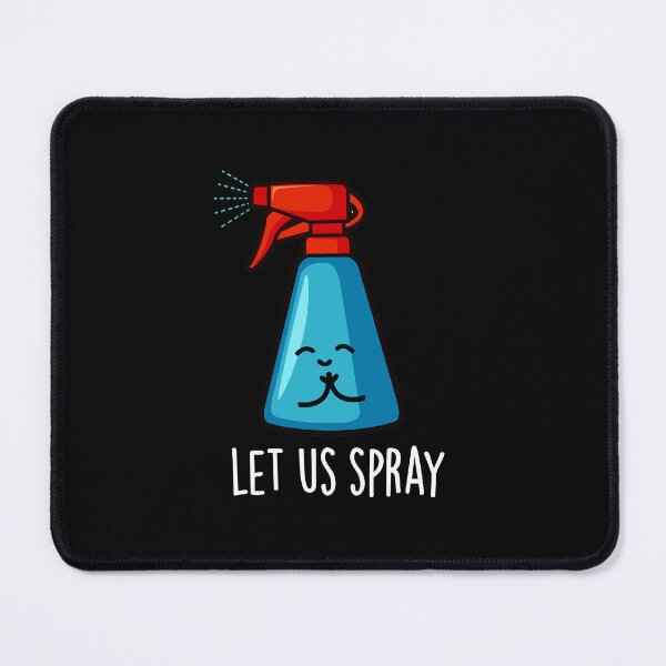 Item preview, Let Us Spray Funny Praying Spray Bottle Puns (Dark BG) designed and sold by punnybone.