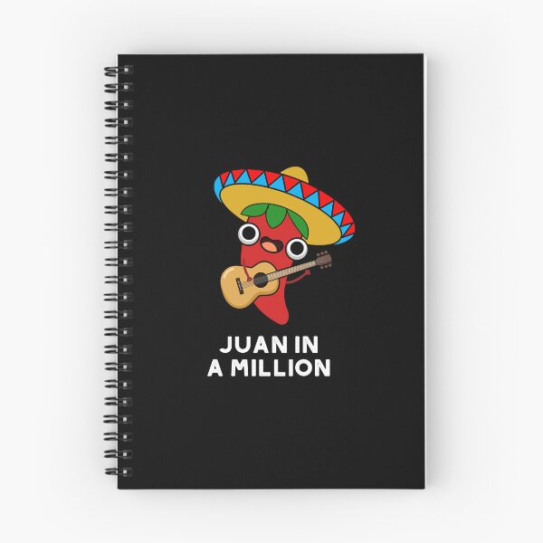 Item preview, Juan In A Million Funny Mexican Chilli Puns (Dark BG) designed and sold by punnybone.