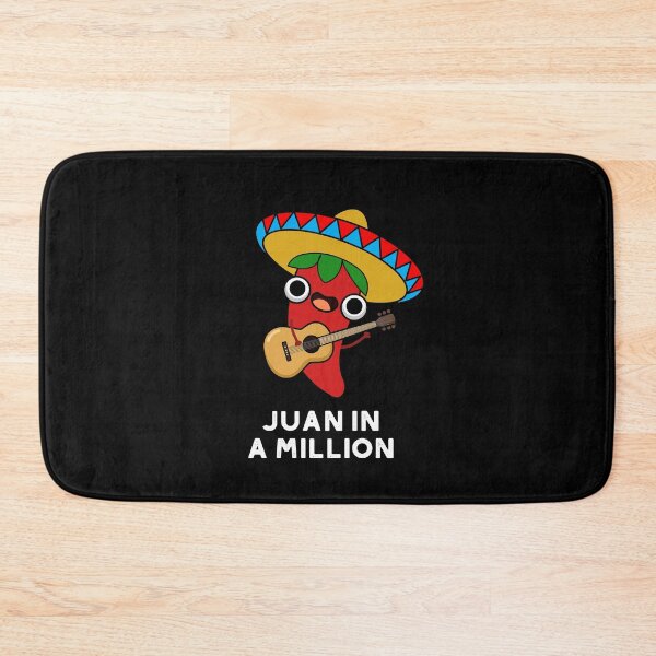 Item preview, Juan In A Million Funny Mexican Chilli Puns (Dark BG) designed and sold by punnybone.