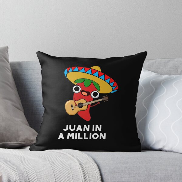 Item preview, Juan In A Million Funny Mexican Chilli Puns (Dark BG) designed and sold by punnybone.