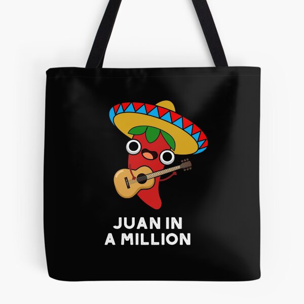 Item preview, Juan In A Million Funny Mexican Chilli Puns (Dark BG) designed and sold by punnybone.