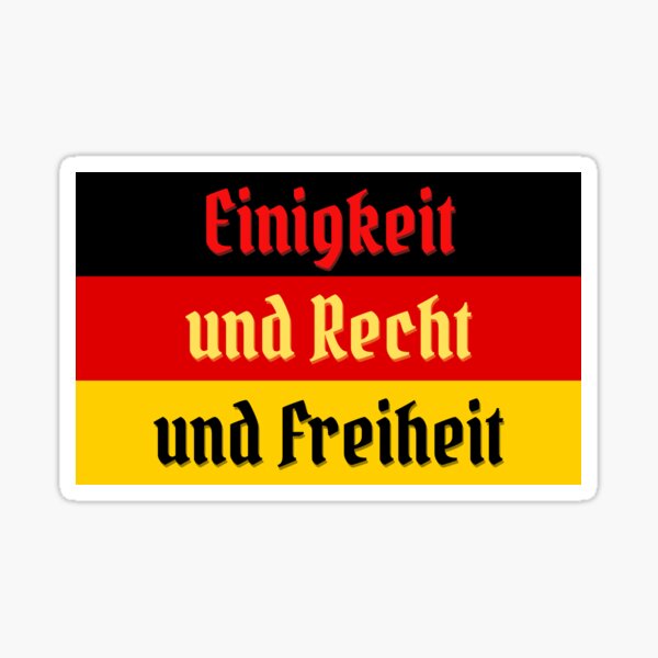 NEIN German Pride for German Fans Patriots' Sticker